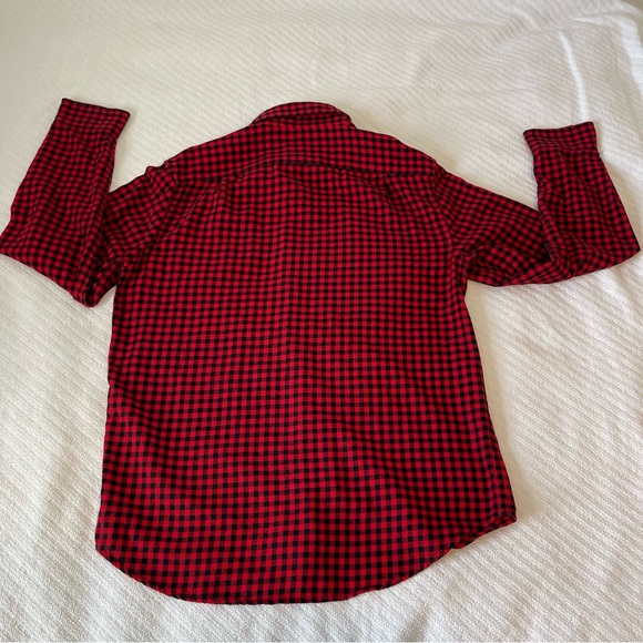 Goodfellow & Co Red and Black Plaid Men's M Shirt - Picture 5 of 12